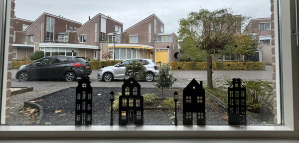 Raamsticker Huisjes set A