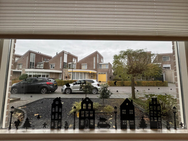 Raamsticker Huisjes set A - Afbeelding 2