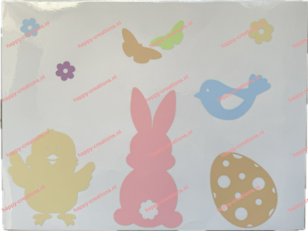 Lente & Pasen Raamsticker Pastel - Afbeelding 3