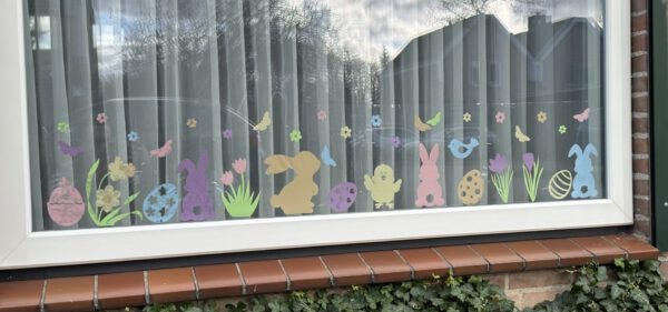 Lente & Pasen Raamsticker Pastel