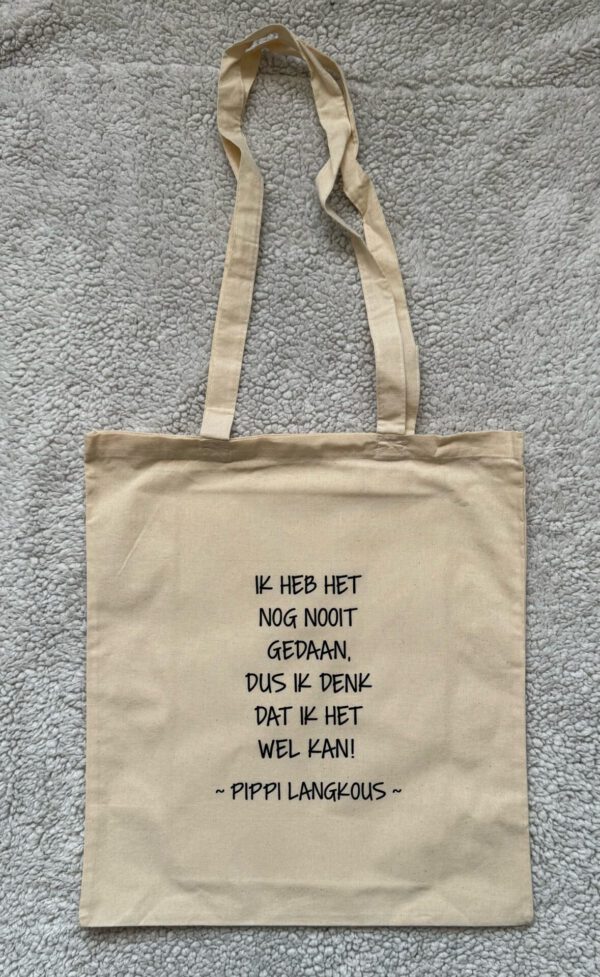 Ik heb het nog nooit gedaan dus ik denk wel dat ik het kan tas